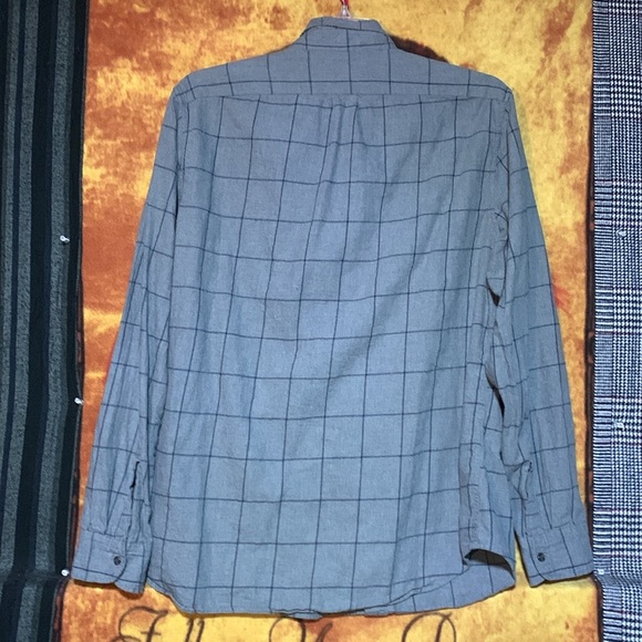 J.CREW-men’s gray plaid cotton ‘CLASSIC’ fit BRUSHED TWILL long sleeve shirt - Picture 7 of 10